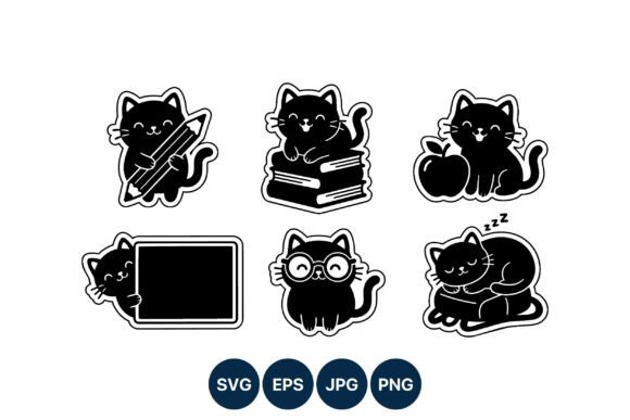 Cute Cat School Graphics & Illustrations Review