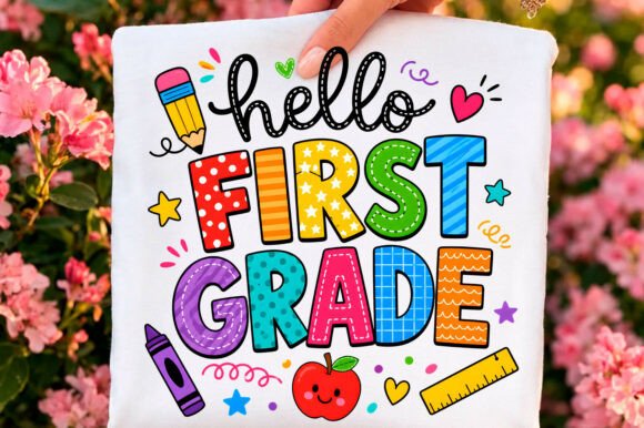 First Grade Graphics for T-Shirt Designs