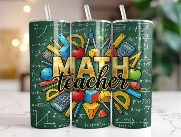 Math Teacher Tumbler Wrap Graphics Review