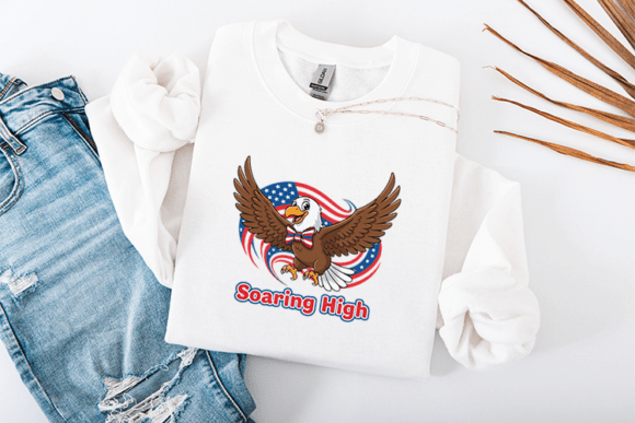 Patriotic Eagle Graphics for T-Shirt Designs
