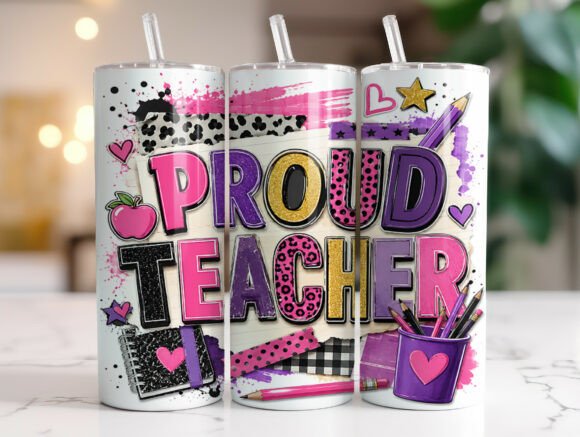 Proud Teacher Tumbler Wraps & Graphics Review