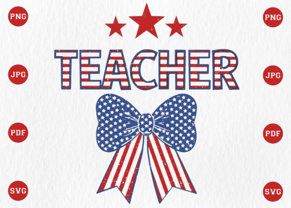 Review: Teacher 4th of July Coquette Bow PNG for Embroidery
