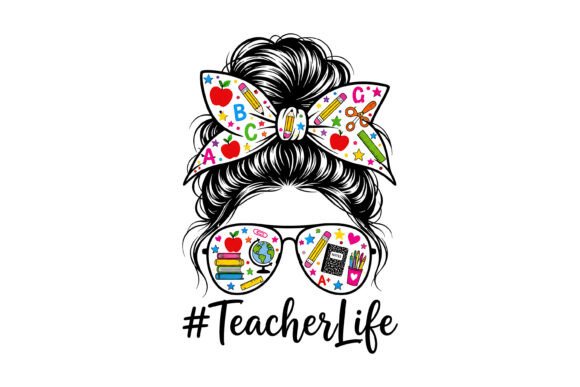 Reviewing Teacher Life Messy Bun PNG for Embroidery