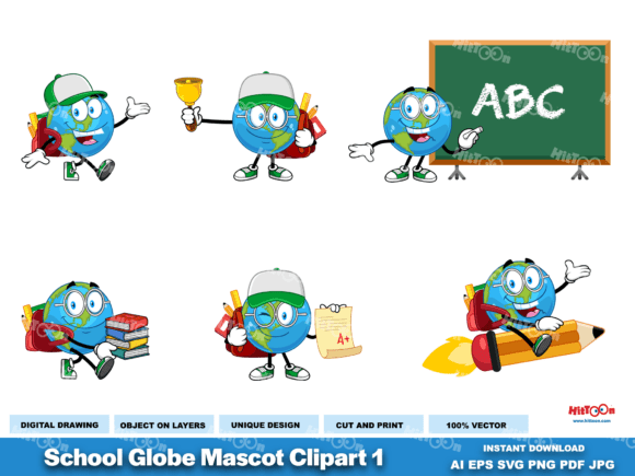 School Globe Graphics & Illustrations Review
