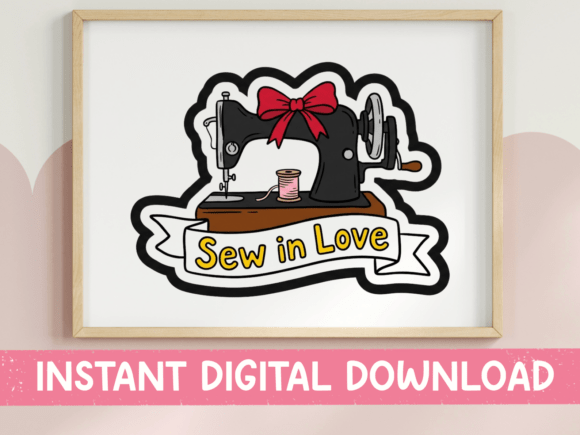 Sew in Love SVG: Graphics for T-Shirt Designs