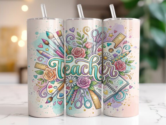 Teacher Appreciation Graphics for Tumbler Wraps