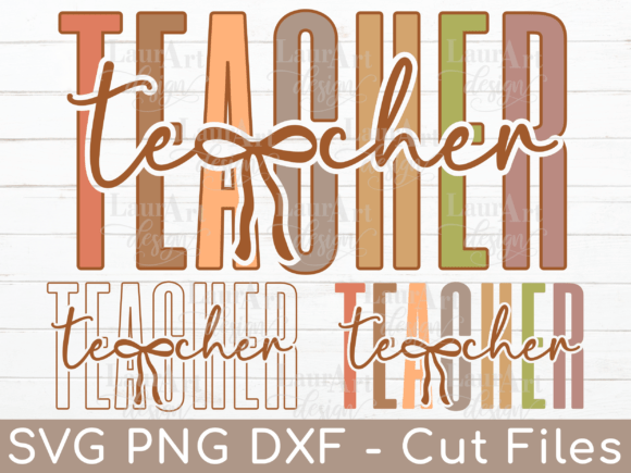 Teacher Bow Graphics for T-Shirt Designs