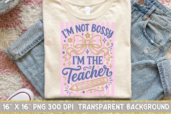 Teacher PNG for T-Shirt Designs & Graphics