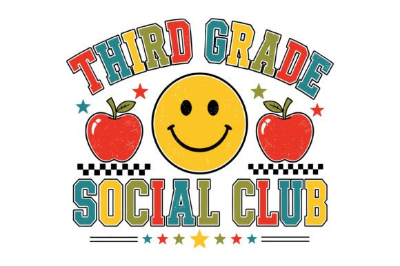Third Grade Social Club SVG for Graphics and T-Shirt Designs